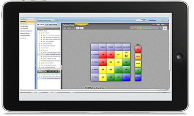Tablet with RCM Analyzer software running
